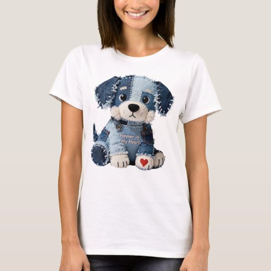 T-shirt Chien patchwork (Devant)