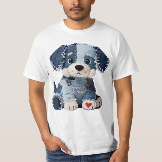 T-shirt Chien patchwork (Devant)