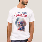 T-shirt Chien patriote-Caniche (Devant)