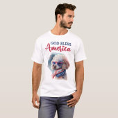 T-shirt Chien patriote-Caniche (Devant entier)