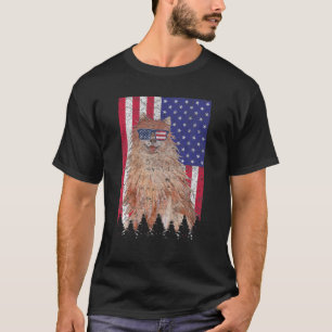 T-shirt Chien patriotique allemand Spitz USA Pride Drapeau