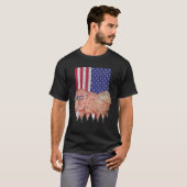 T-shirt Chien patriotique tibétain Mastiff USA Pride Ameri (Devant entier)