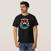 T-Shirt Chien Patte Pensez Positif (Devant entier)