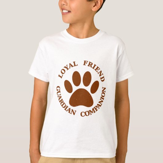 T-shirt Chien Paw Loyal Friend (Devant)