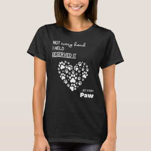 T-shirt Chien Paw Pour Les Propriétaires De Chien Mignonne