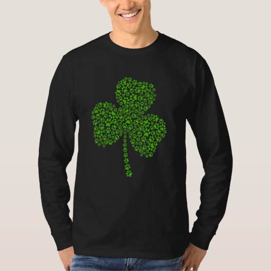 T-shirt Chien Paw Shamrock Jour de la Saint Patrick Chat S (Devant)
