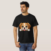T-shirt Chien Peekaboo (Devant entier)