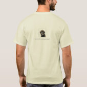 T-shirt Chien : peinture de caniche (Dos)