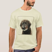 T-shirt Chien : peinture de caniche (Devant)