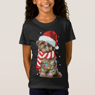 T-Shirt Chien Père Noël de Noël, Chih Tzu, Amoureux des ch