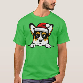 T-shirt Chien père Noël mignon noël (29)
