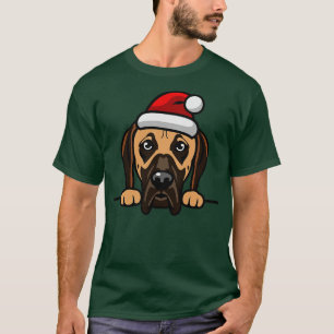 T-shirt Chien père Noël mignon noël (91)