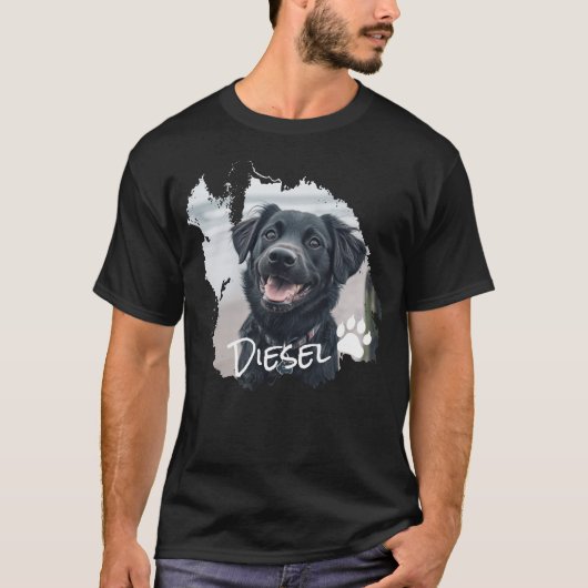 T-shirt Chien personnalisé détendu Graphique (Devant)