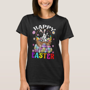 T-shirt Chien Pit Bull drôle Joyeux Lapin de Pâques Œufs P