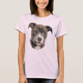 T-shirt Chien Pitbull Bleu (Devant)