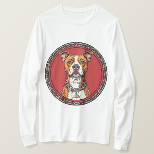 T-shirt Chien Pitbull fort (Design devant)