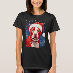T-shirt Chien Pitbull Noël