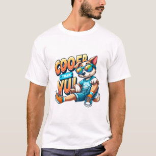 T-shirt Chien « Plus Cool Que Toi » en Lunettes de Soleil