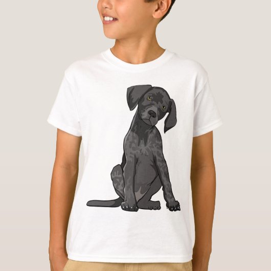 T-shirt Chien pointer allemand, Amoureux des chiens (Devant)