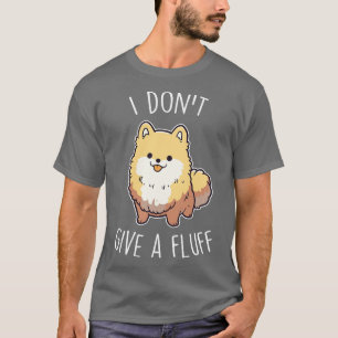 T-shirt Chien Poméranien orange I ne donne pas de bouffées