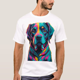 T-shirt Chien Pop Art pour ajouter de l'amusement et de la
