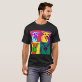 T-Shirt chien pop art warhol (Devant entier)
