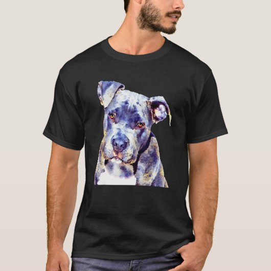 T-shirt Chien Portrait Filtre Photo Chien Chien Chien Chie (Devant)