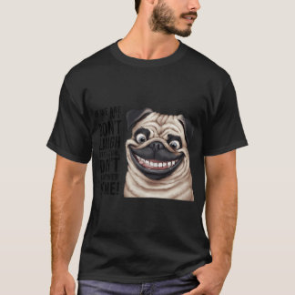 T-shirt Chien pug aquarelle mignon