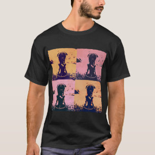 T-shirt Chien pug skater Pop Art