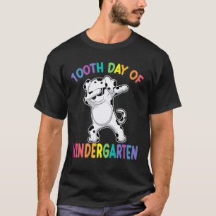 T-shirt Chien qui fait dabber heureux 100ème jour d'école