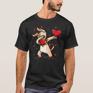 T-shirt Chien qui fait du dab porte un masque facial Dab D