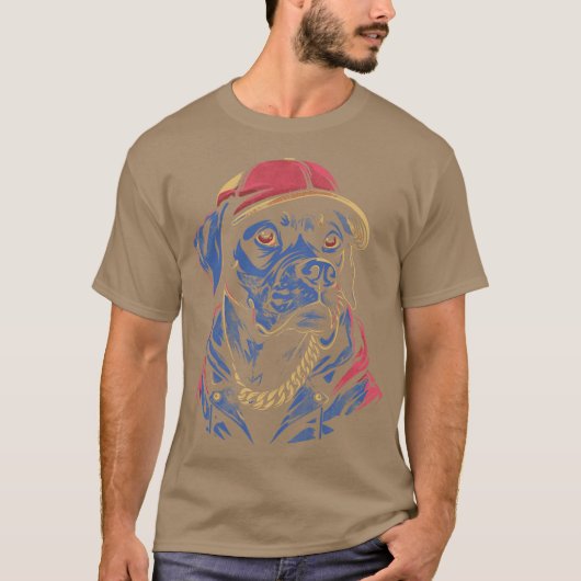 T-shirt Chien Rapper (Devant)