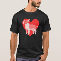 Chien Red Heart Bull Terrier