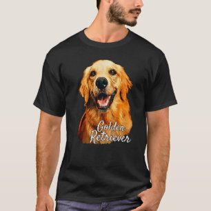 T-shirt Chien Retriever doré  chiot Retriever doré mignon 