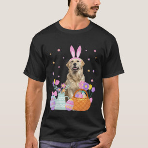 T-shirt Chien retriever doré de Pâques amusant panier de c