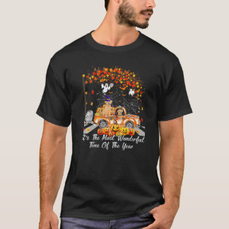 T-shirt Chien Retriever Doré Halloween C'est La Plus Merve