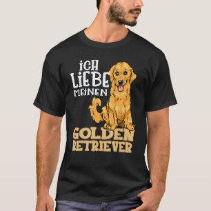 T-shirt Chien Retriever Doré J'Aime Mon Golden Retriever