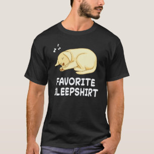 T-shirt Chien Retriever Doré Nuit Dort Sommeil Pyjama Nuit