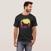 T-shirt Chien Retriever Doré Rétro 1 (Devant entier)