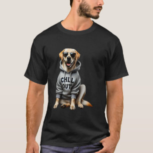 T-shirt Chien Retriever Labrador Paresseux Drôle de Chien
