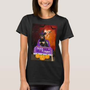 T-shirt Chien Rottweiler dans un camion Halloween