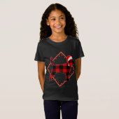T-Shirt Chien rouge Plaid Beagle Pajamas de Noël Famille N (Devant entier)
