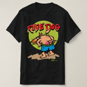 T-shirt Chien Rude