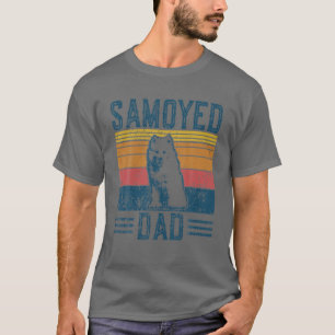 T-shirt Chien Sammy Papa - Vintage Samoyed Papa
