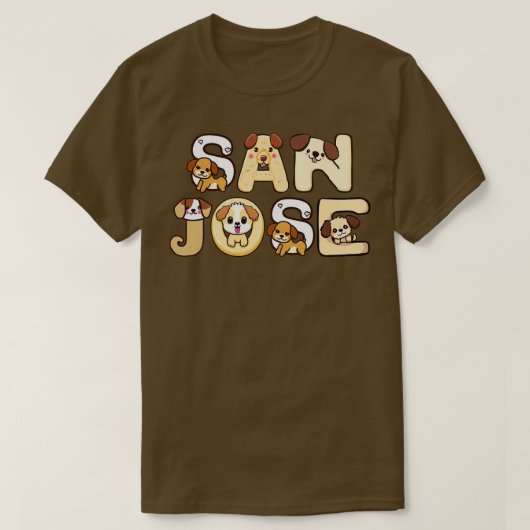 T-shirt Chien San Jose 1 (Design devant)