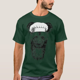 T-shirt Chien sauvage africain Chef animal Cuisine amusant
