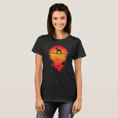 T-shirt Chien Schnauzer géant du coucher du soleil (Devant entier)