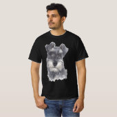 T-shirt Chien Schnauzer miniature - Aquarelle Art Chien Ca (Devant entier)