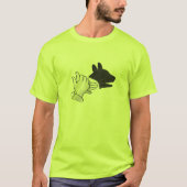 T-shirt Chien Silhouette main (Devant)