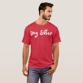 T-shirt Chien Sitter Chiens ami (Devant entier)